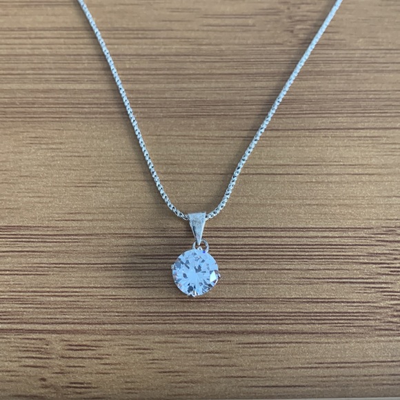 Sterling Silver 925 with Crystal Pendant - Picture 2 of 5